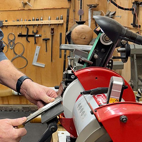 1-person half-day Sharpening (gouges) Workshop, photographed by Simon Taggart