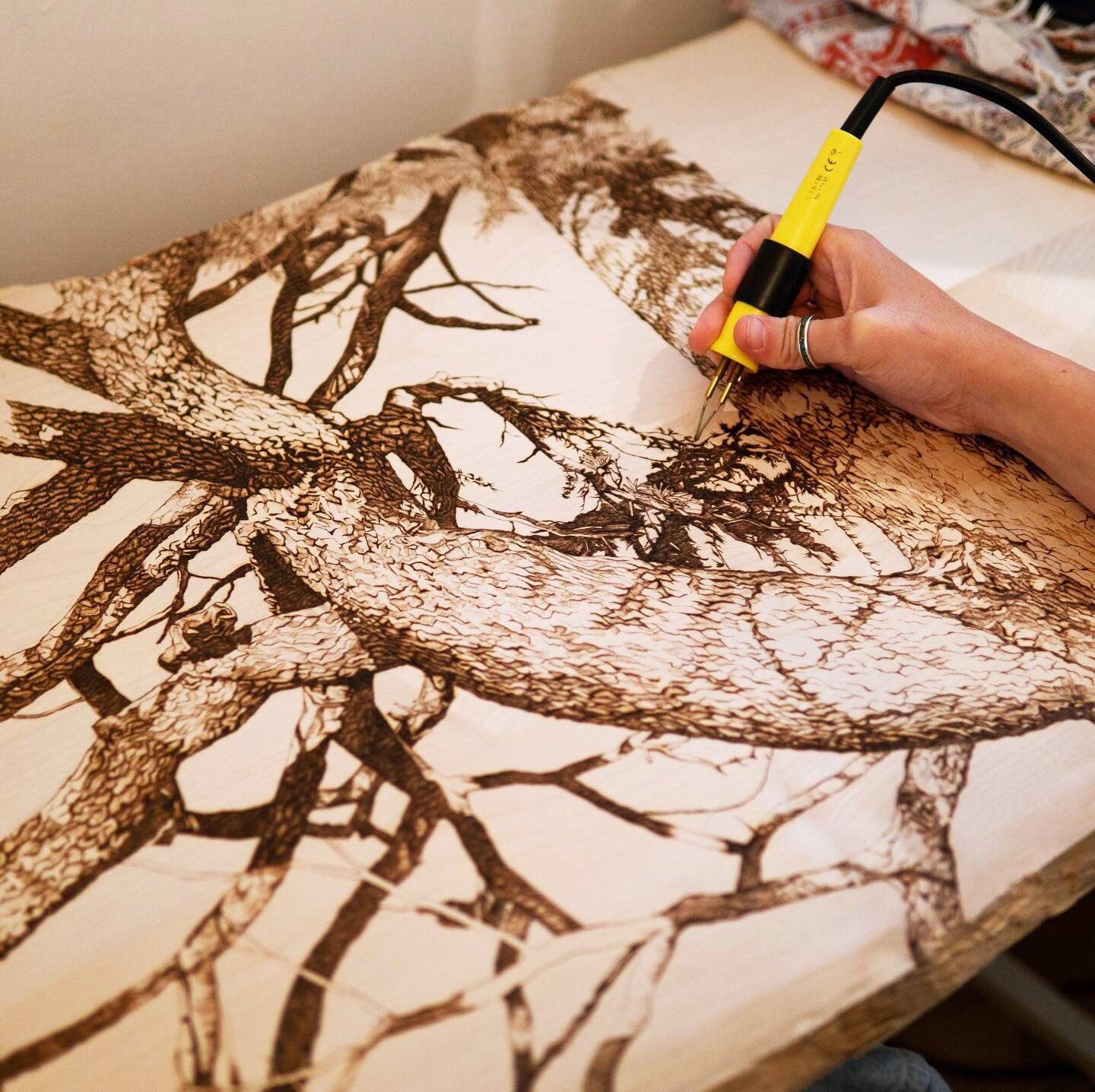 Pyrography Course Dorset, photographed by Tilia Holmes