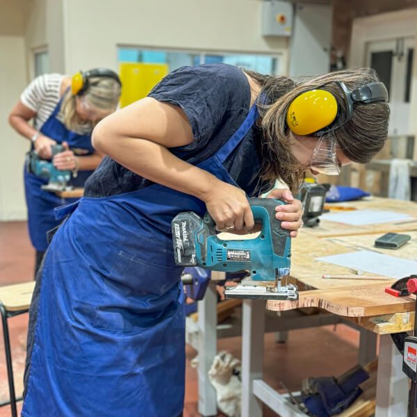 Power Tools 101: Safety and Skills Workshop, photographed by POW Workshops
