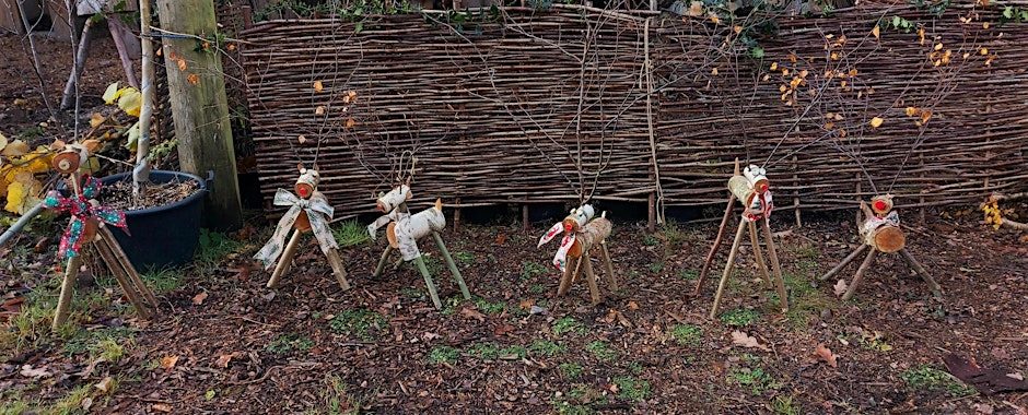 Rustic Reindeer Workshop at Kingsbury Water Park, photographed by Warwickshire Country Parks