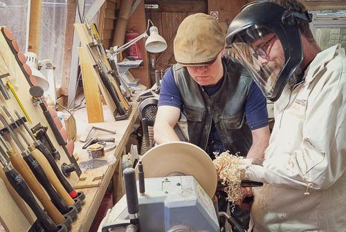 Two-Day Beginner Woodturning Course, photographed by The Woodturning