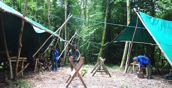 Green Woodworking Courses, Stool Making Courses and Chair Making Courses at Sallerton Wood, photographed by Sallerton Wood