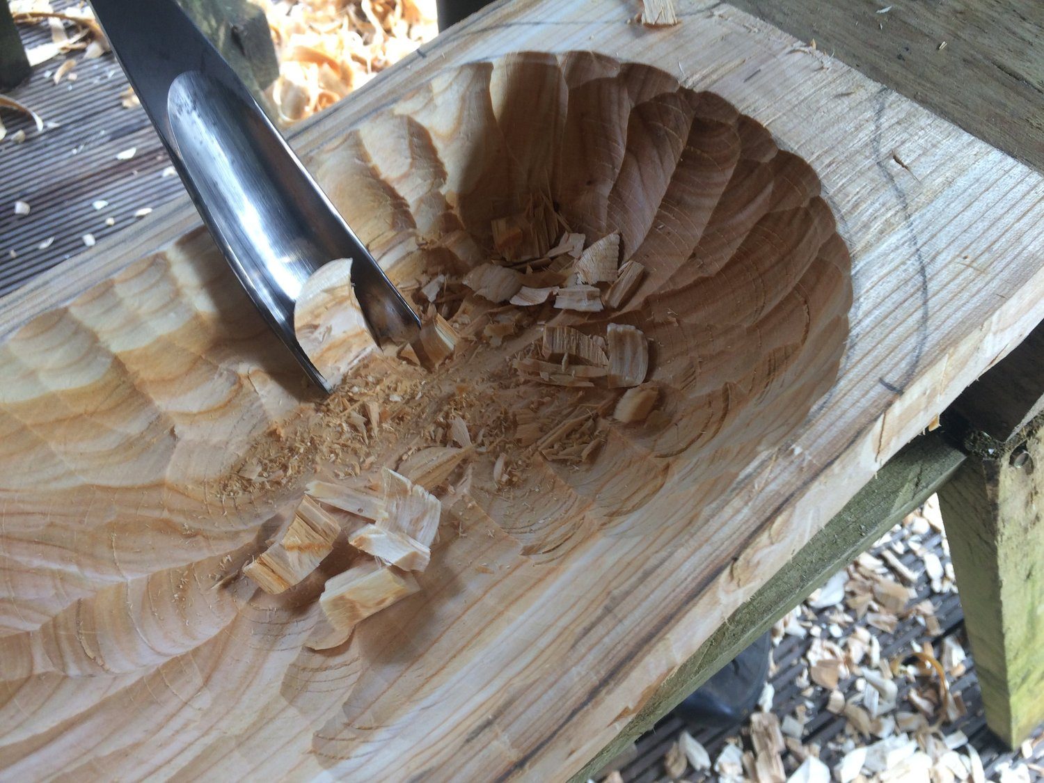 Bowl Carving, photographed by Woodmatters