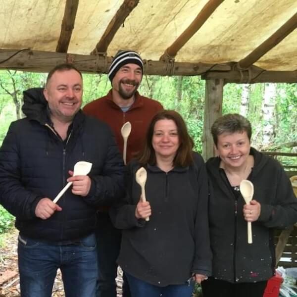 Introduction to Spoon Carving Workshop, photographed by Greenwood Days