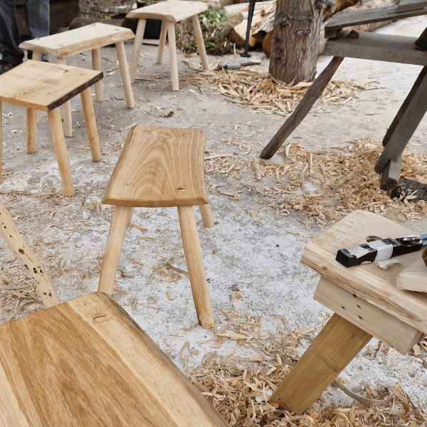 Woodworking Course: Make a Wooden Stool, photographed by New Brewery Arts