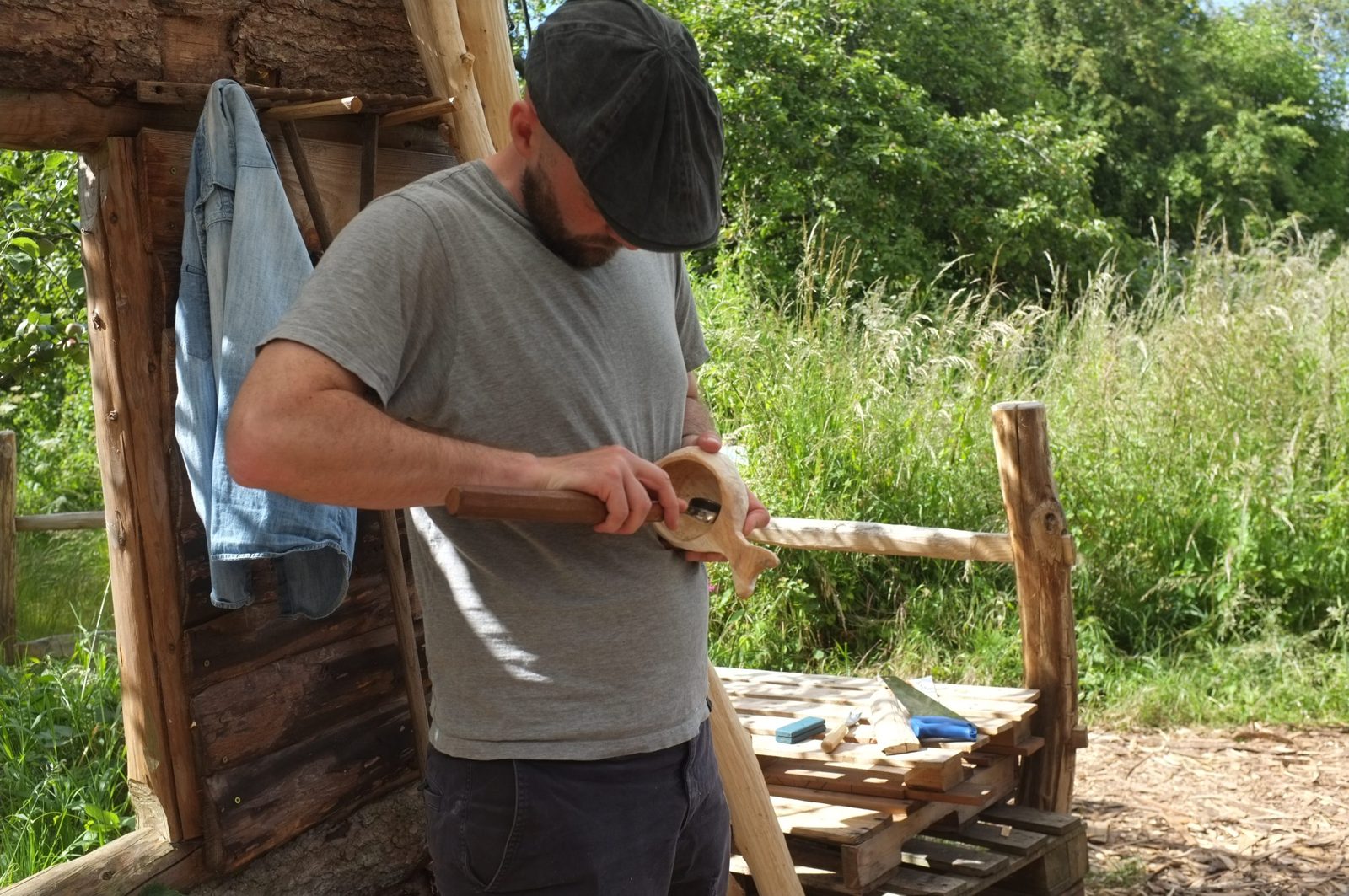 Wood Carving Courses, photographed by Coed Talylan