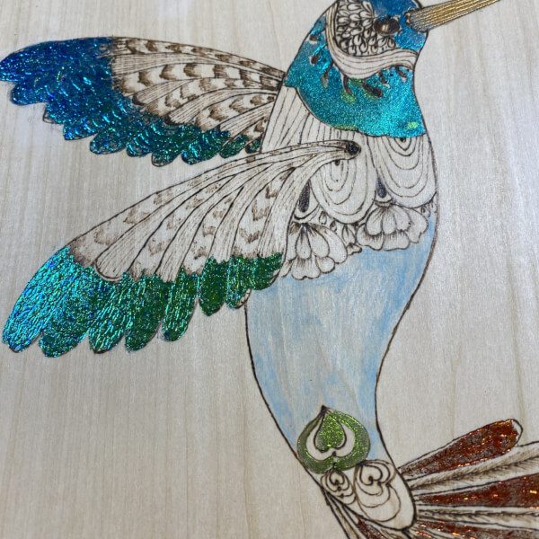 Enhanced Pyrography Workshop in Lechlade, photographed by Lechlade Craft Barn
