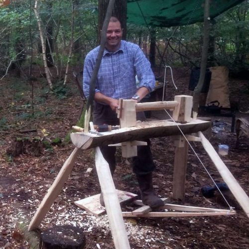 Make your own Pole Lathe, photographed by Sussex green woodworking