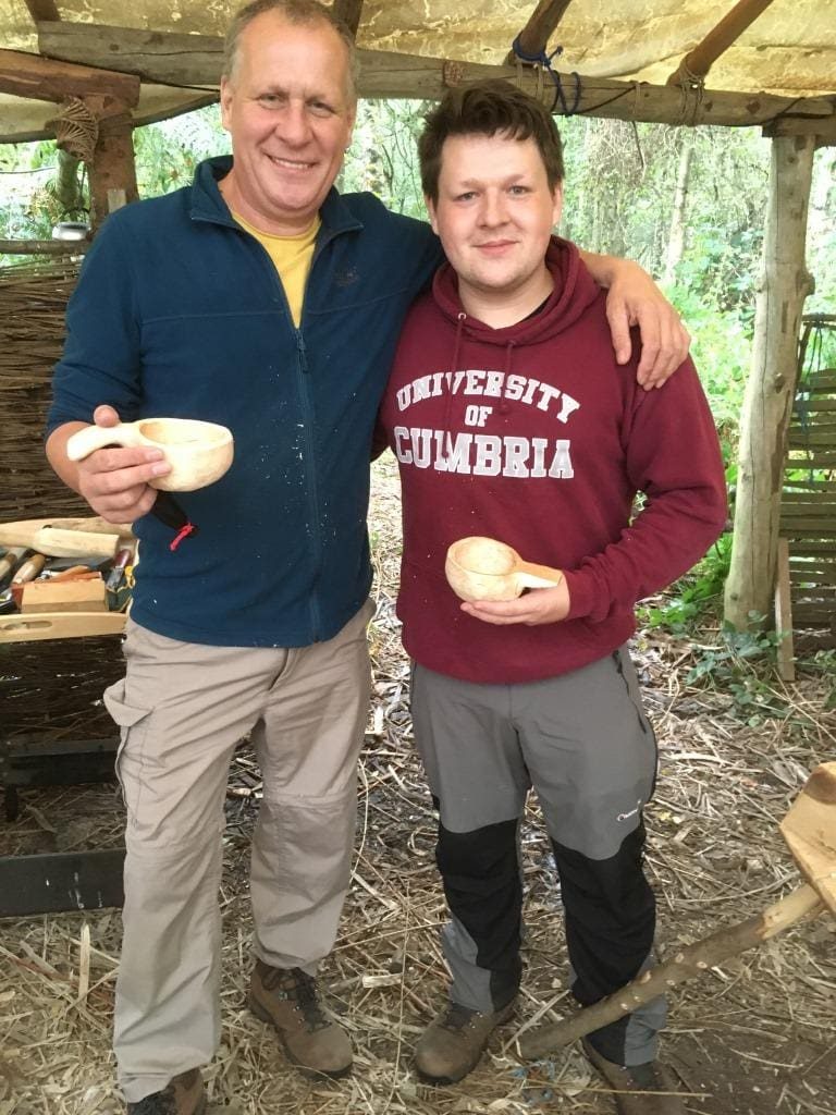Kuksa Carving with Paul Adamson, photographed by Greenwood Days