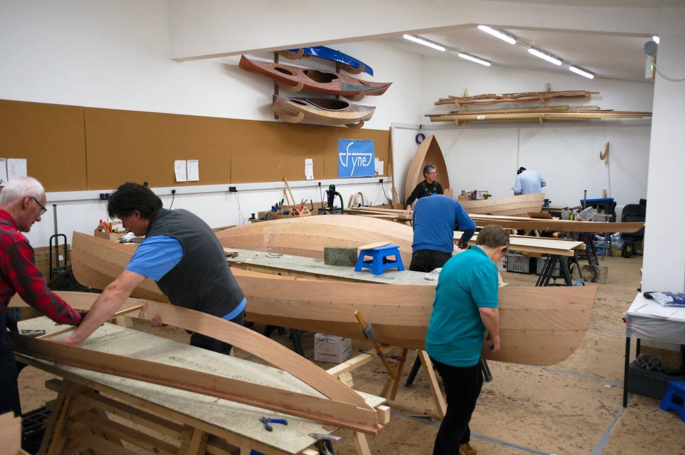 5-day Boat Building Course, photographed by Fyneboatkits