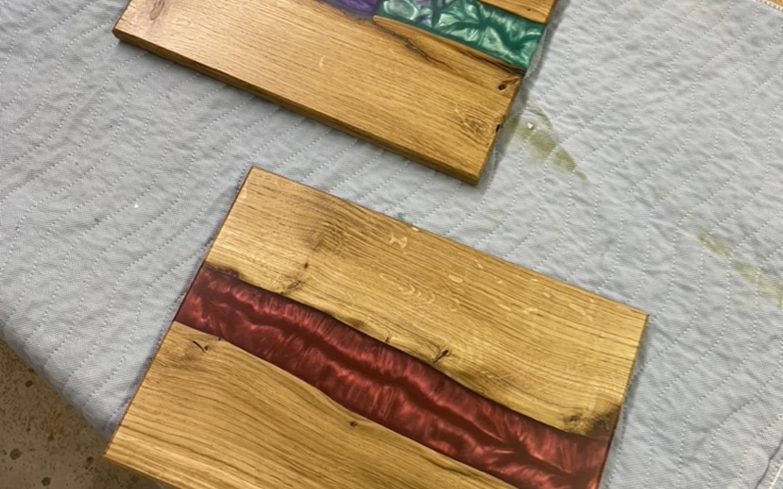 Serving board handcraft workshop, photographed by Blueprint Woodcraft